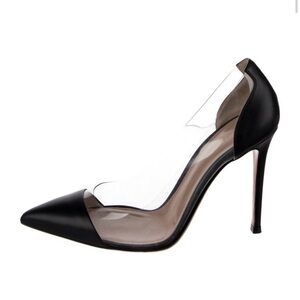 Gianvito Rossi PVC D'Orsay Pumps - Black, size 36/6